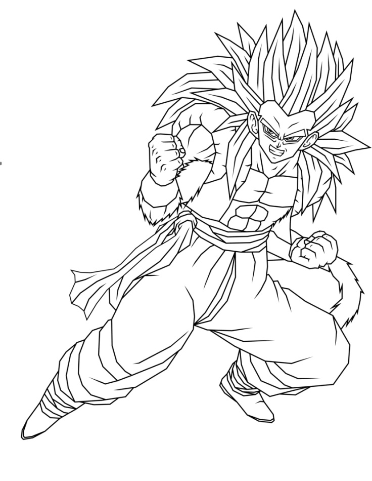 Happy SSJ4 Gogeta Fighting Coloring Game Happy SSJ4 Gogeta Fighting