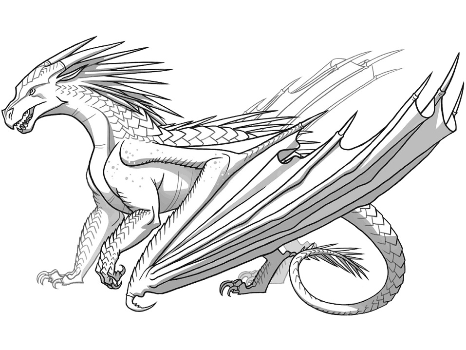 Icewing Dragon Coloring Game Icewing Dragon