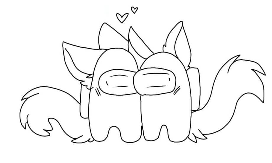 A Couple of Among Us Coloring Game A Couple of Among Us