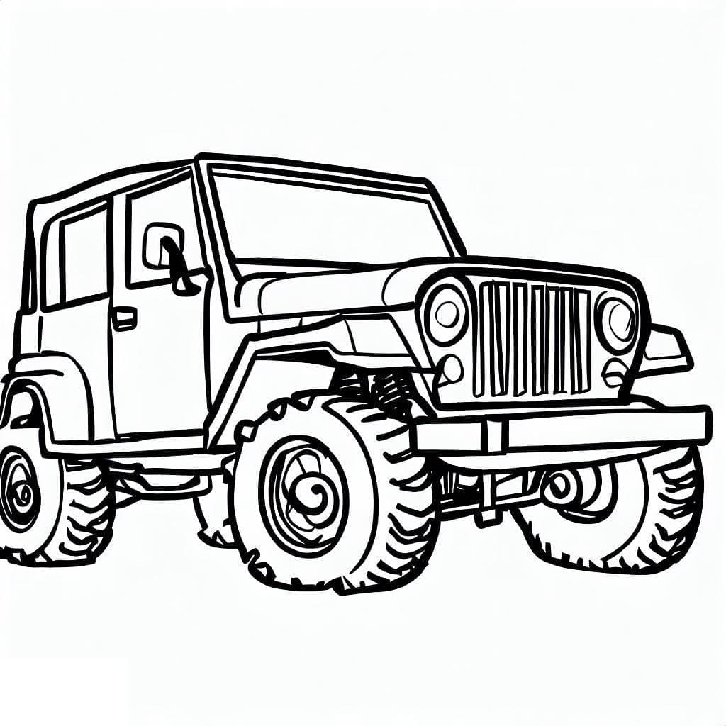 A Jeep Coloring Game A Jeep