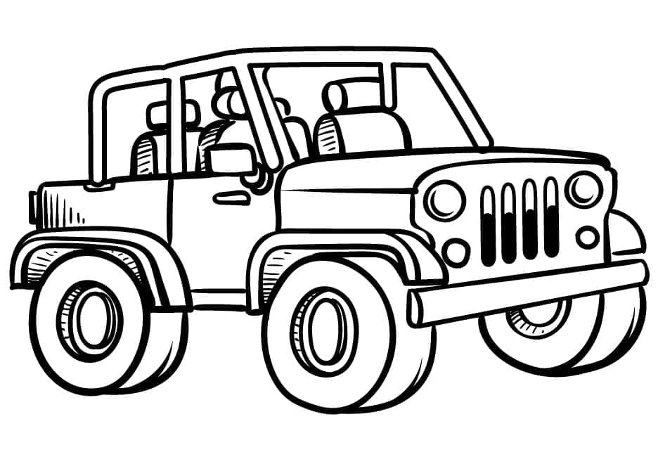 A Nice Jeep Coloring Game A Nice Jeep