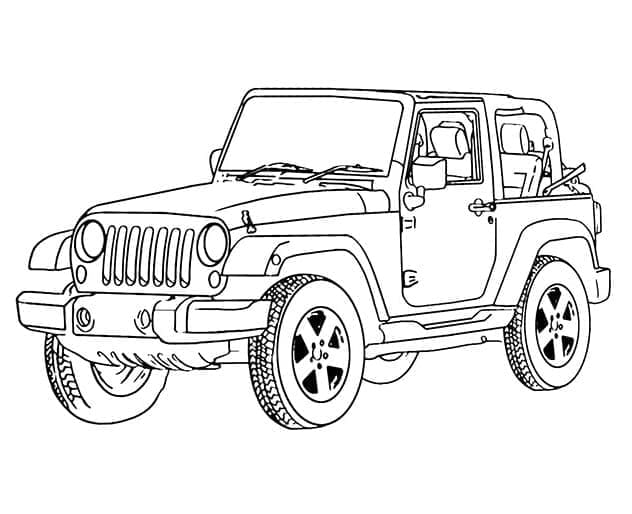 A Safari Jeep Coloring Game A Safari Jeep