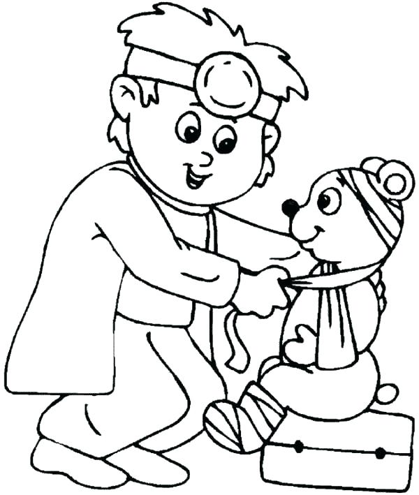 A Veterinarian Coloring Game A Veterinarian