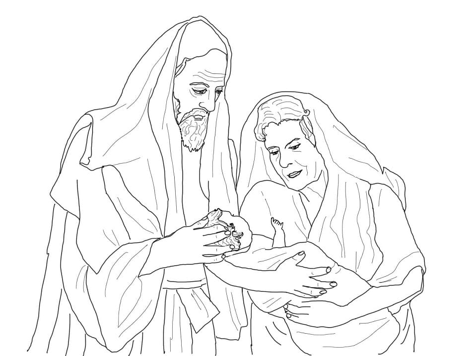 Abraham and Sarah and Issac