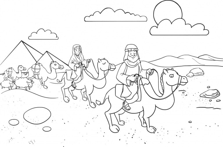 Abraham and Sarah Traveling
