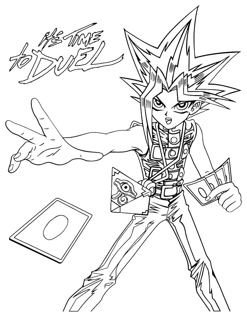 Action Yu-Gi-Oh Coloring Game Action Yu-Gi-Oh