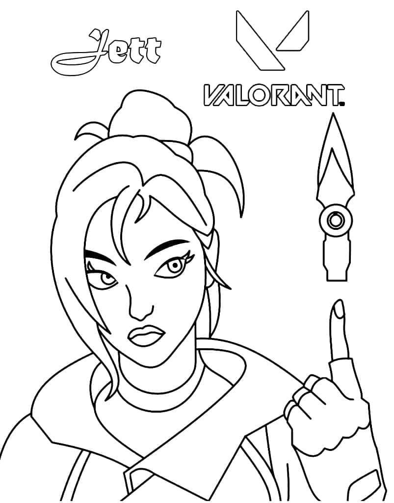Agent Jett in Valorant