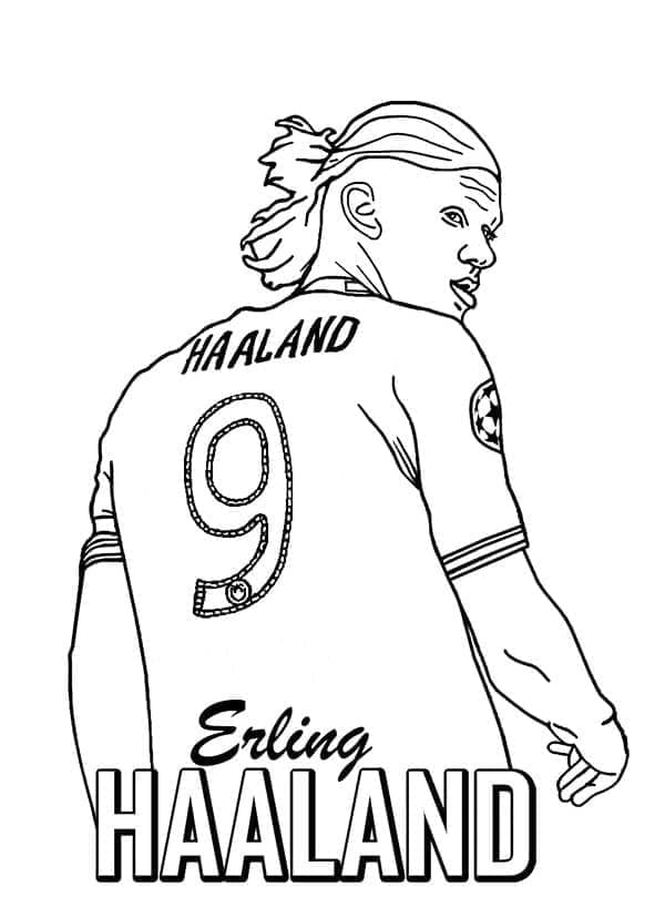 Amazing Erling Haaland Coloring Game Amazing Erling Haaland