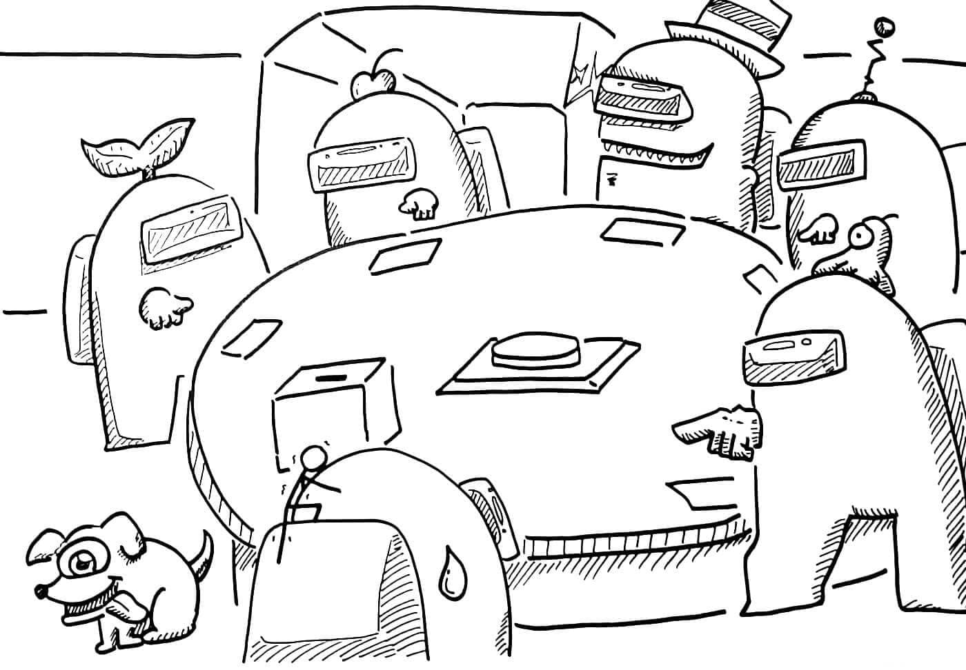 Among Us 18 Coloring Game Among Us 18