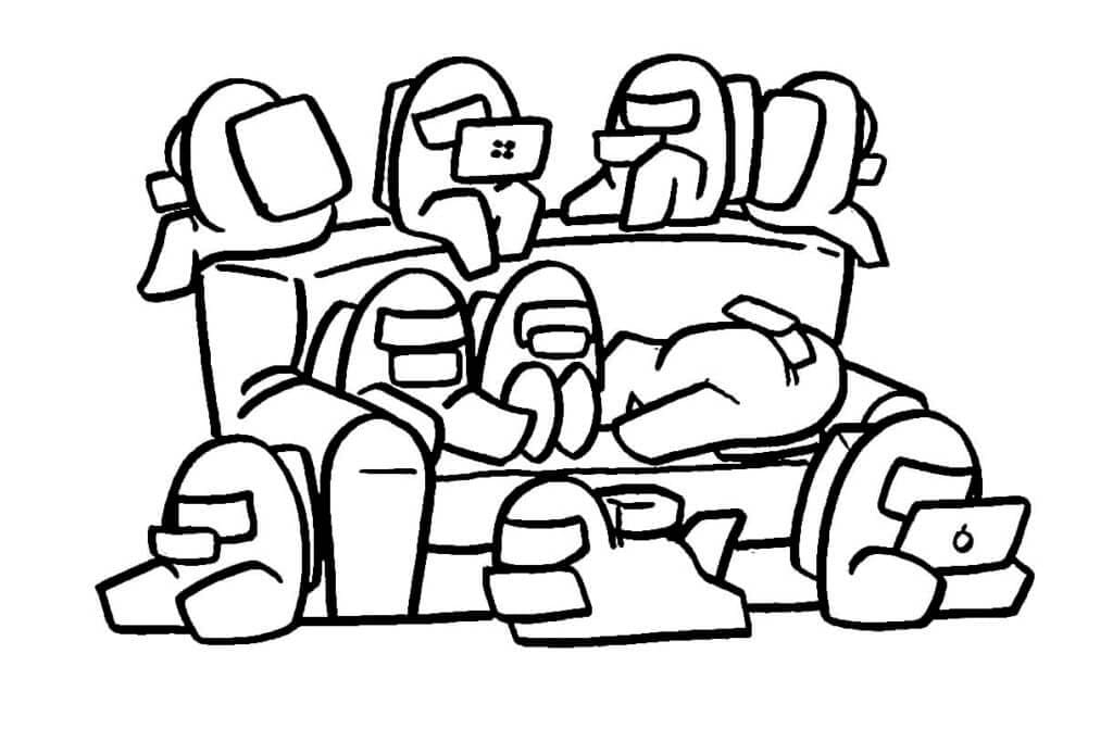 Among Us 2 Coloring Game Among Us 2