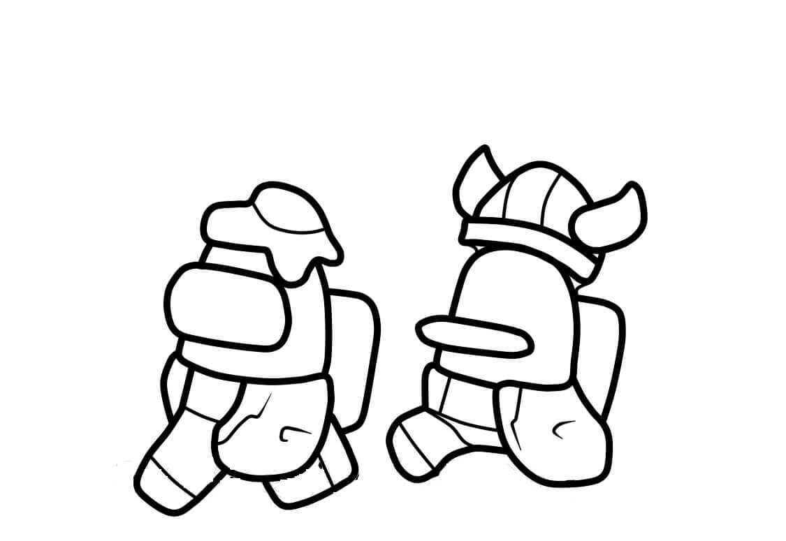 Among Us 4 Coloring Game Among Us 4