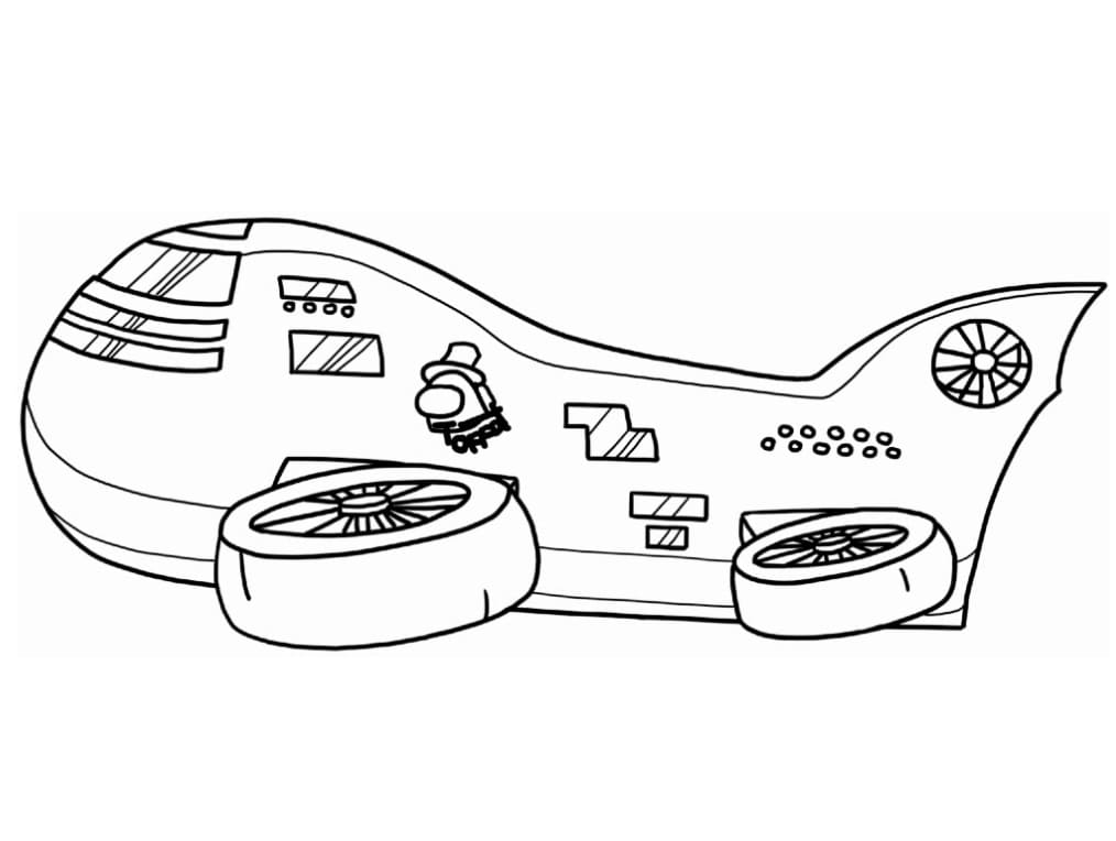 Among Us Airship Coloring Game Among Us Airship