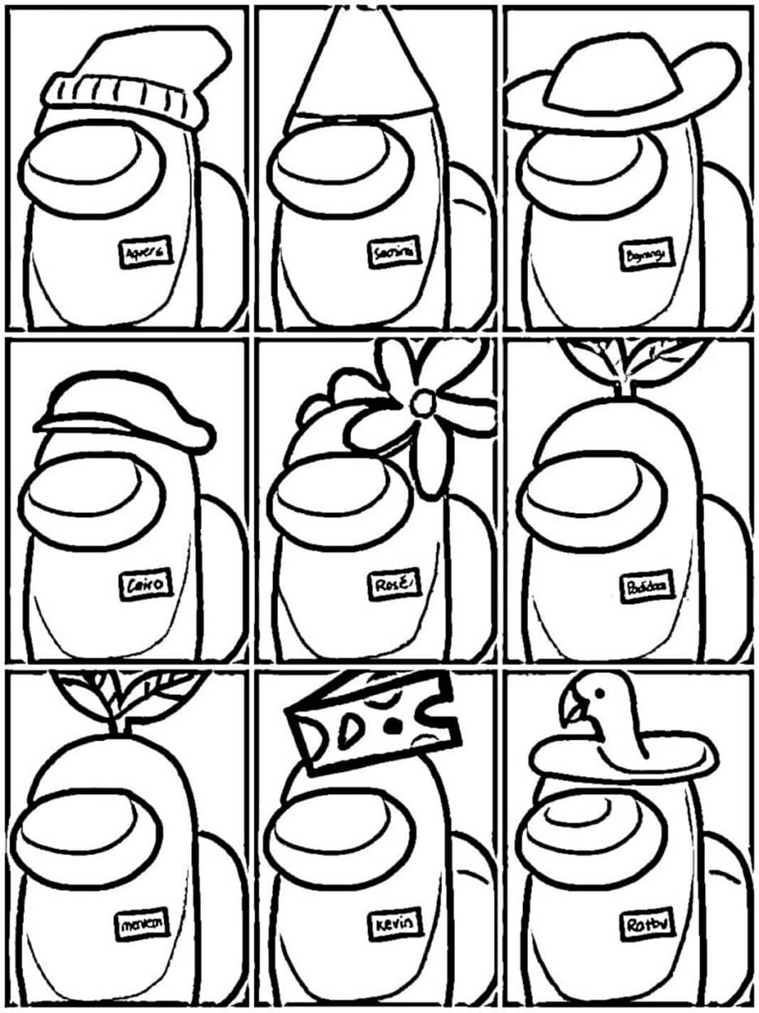 Among Us Astronauts Coloring Game Among Us Astronauts