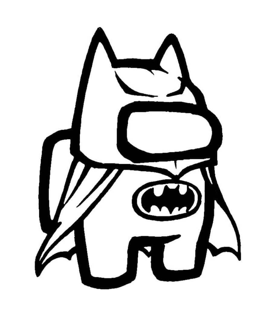 Among Us Batman Coloring Game Among Us Batman