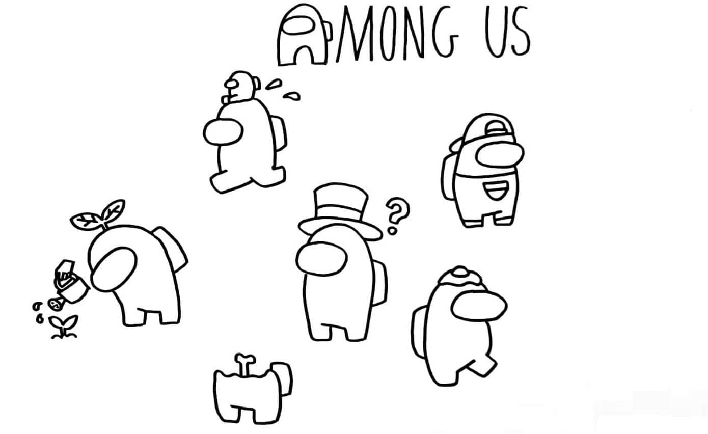 Among Us Characters Coloring Game Among Us Characters