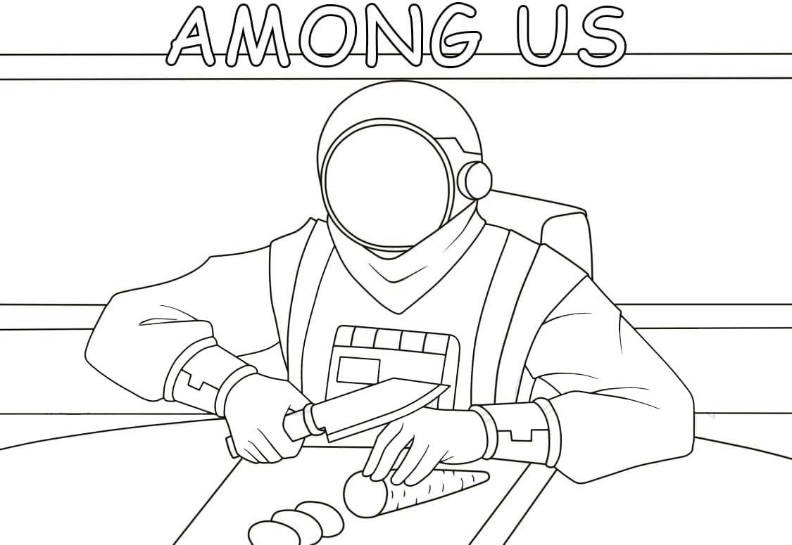 Among Us Cooking Coloring Game Among Us Cooking