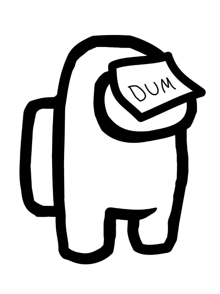 Among Us Dum Coloring Game Among Us Dum