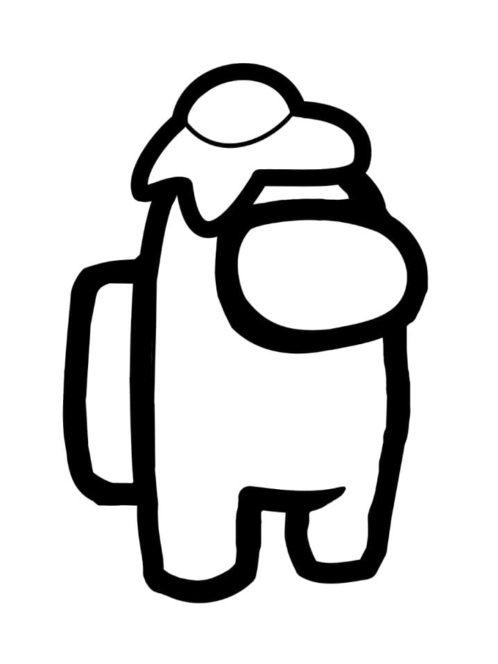 Among Us Egg Hat Coloring Game Among Us Egg Hat