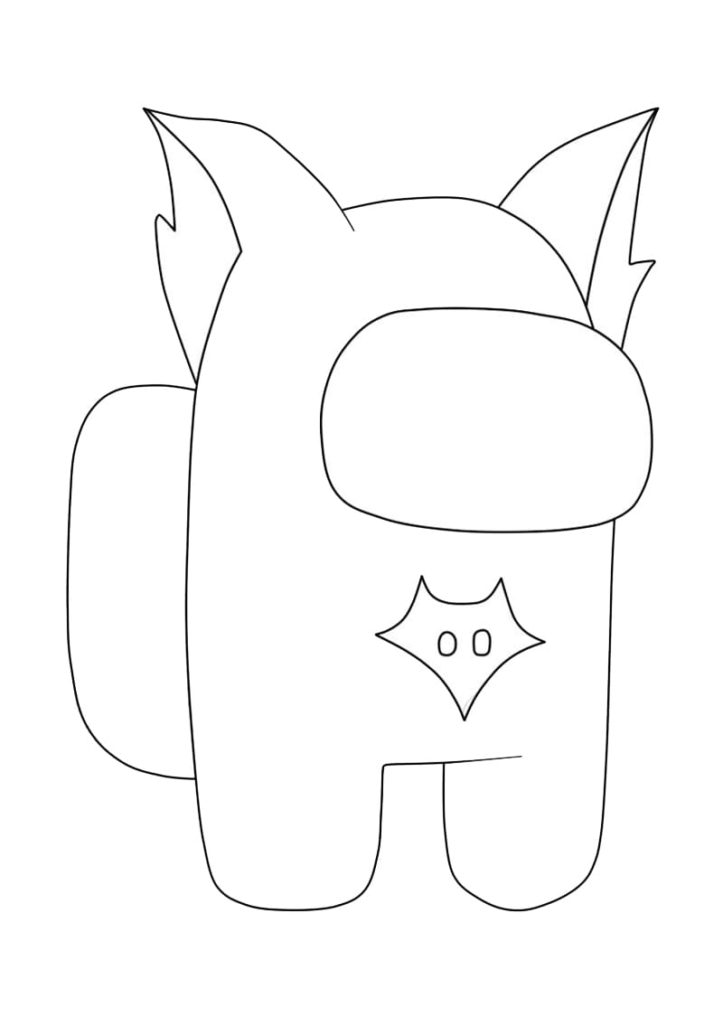 Among Us Fox Skin Coloring Game Among Us Fox Skin