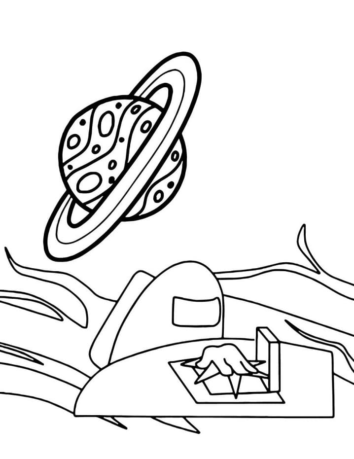 Among Us Impostor Sabotages Coloring Game Among Us Impostor Sabotages