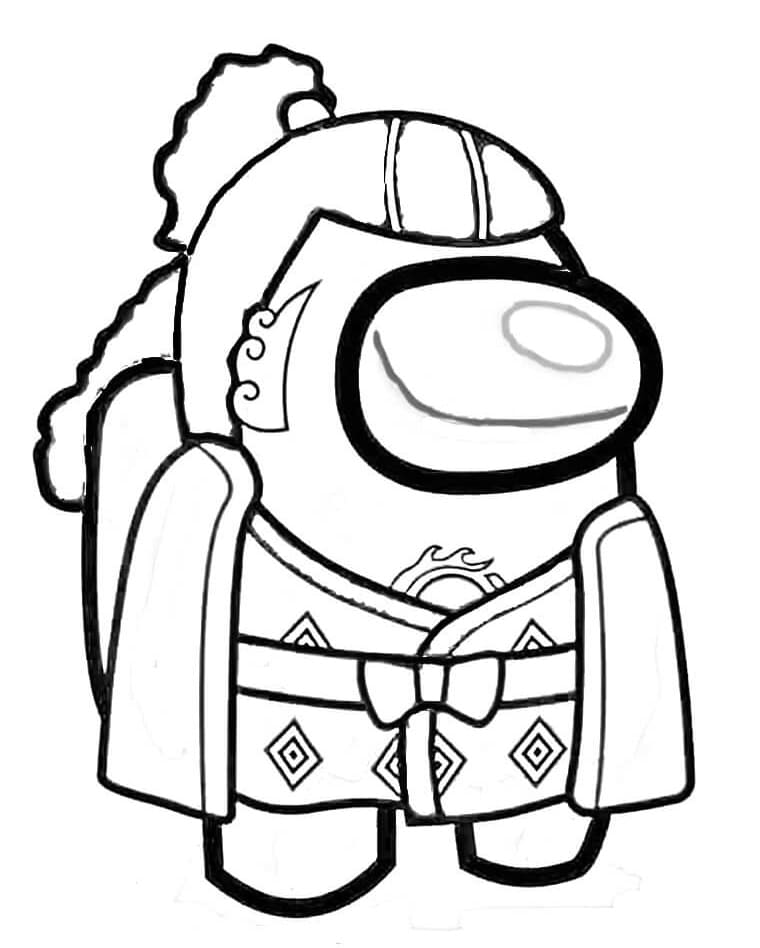 Among Us Jinbei Coloring Game Among Us Jinbei