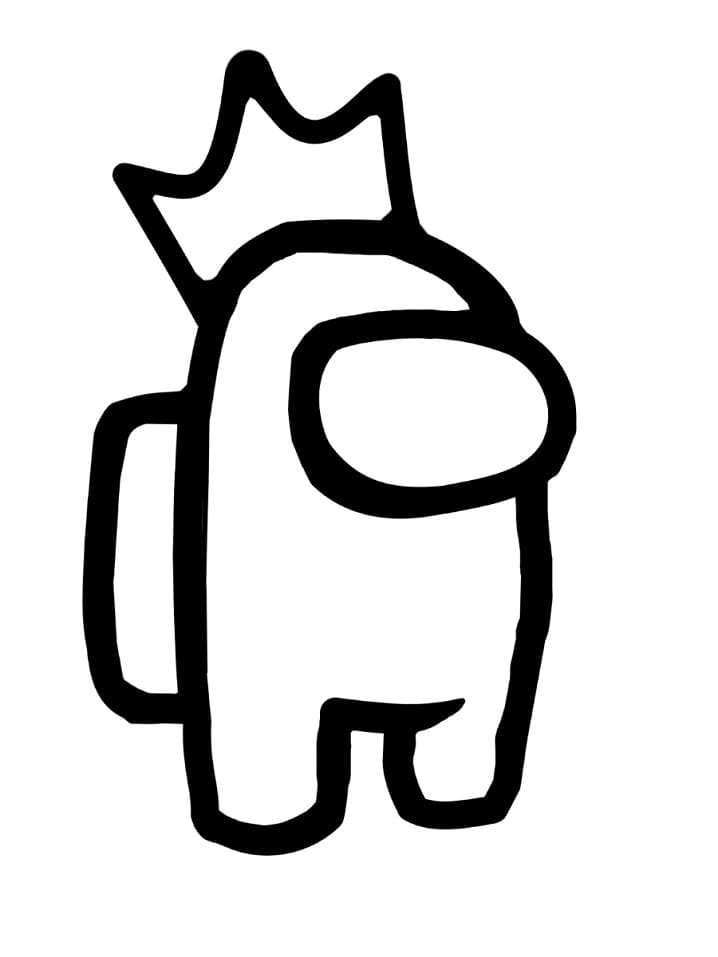 Among Us King Hat Coloring Game Among Us King Hat