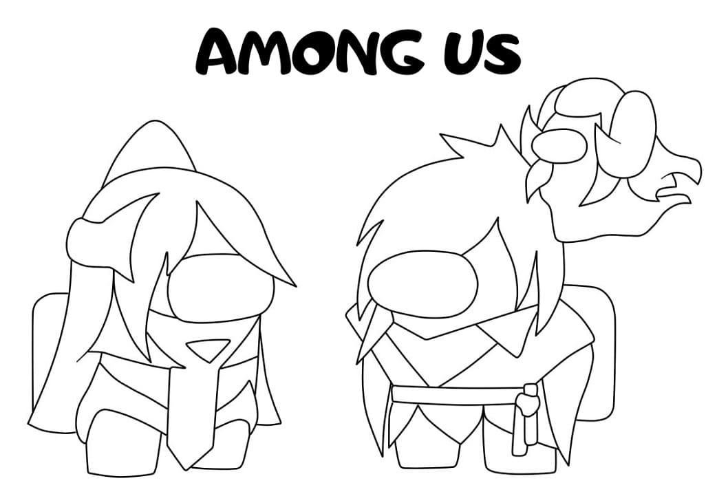 Among Us League of Legends Coloring Game Among Us League of Legends