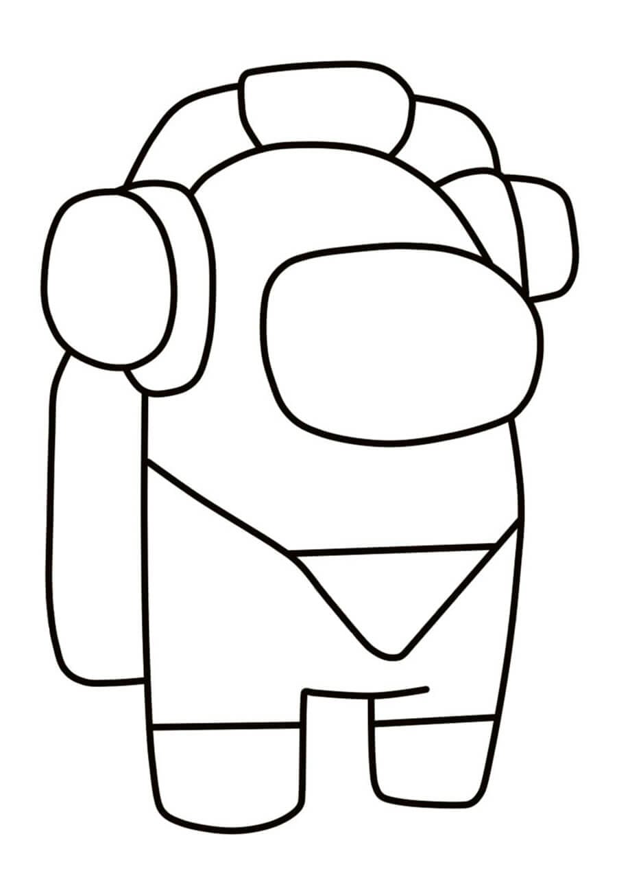 Among Us Listening Music Coloring Game Among Us Listening Music