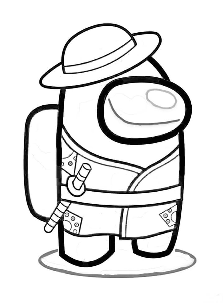 Among Us Luffy Coloring Game Among Us Luffy