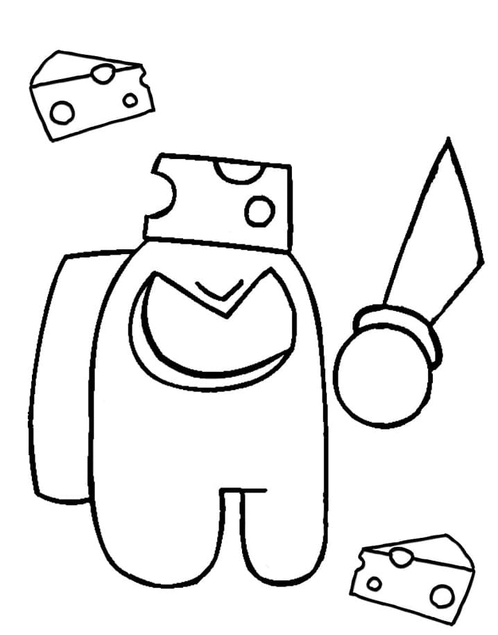 Among Us Mr. Cheese Coloring Game Among Us Mr. Cheese