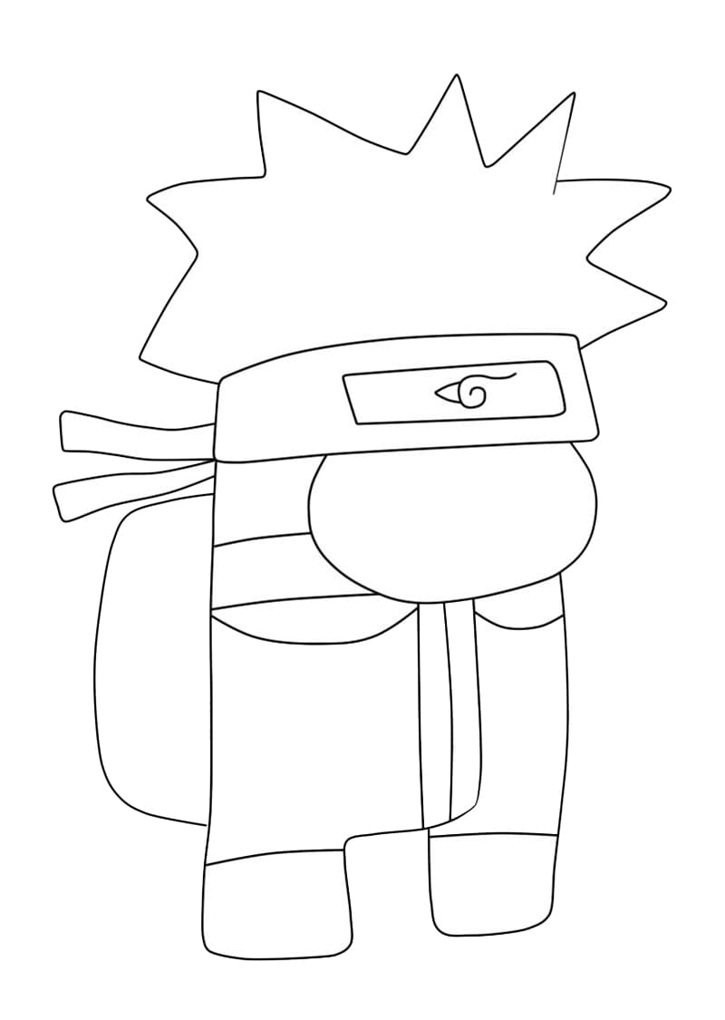 Among Us Naruto Coloring Game Among Us Naruto