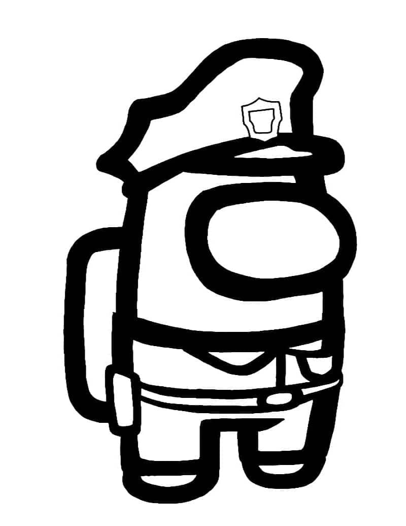 Among Us Police Bundle Coloring Game Among Us Police Bundle