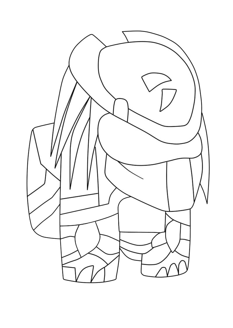 Among Us Predator Coloring Game Among Us Predator