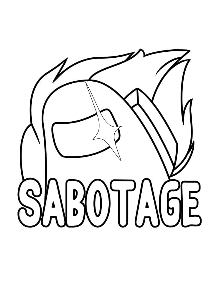 Among Us Sabotage Coloring Game Among Us Sabotage