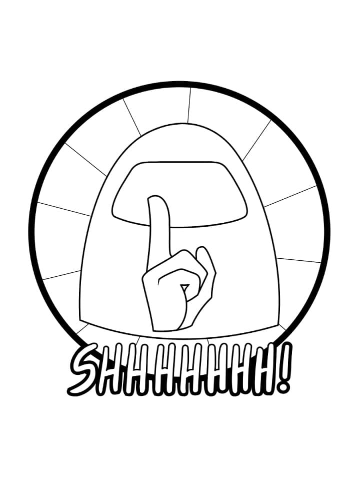 Among Us Shhhhh Coloring Game Among Us Shhhhh
