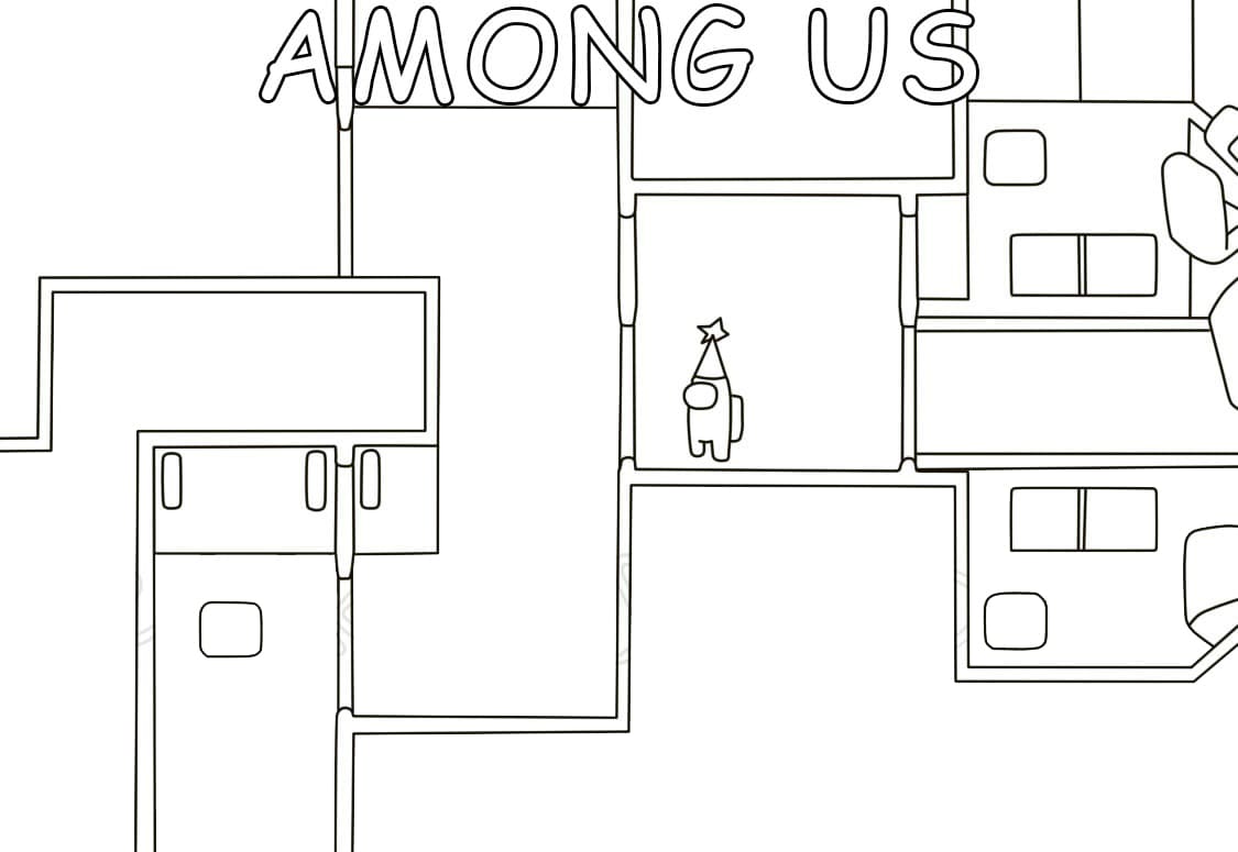 Among Us Ship Coloring Game Among Us Ship