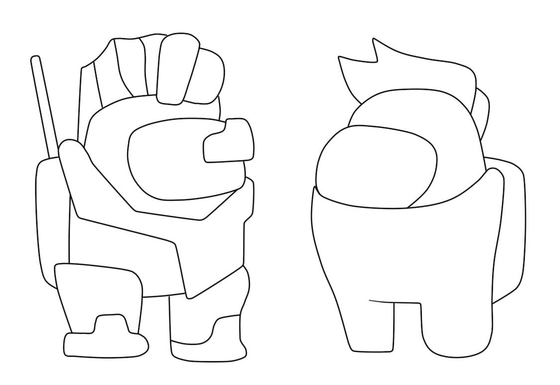 Among Us Soldier Coloring Game Among Us Soldier