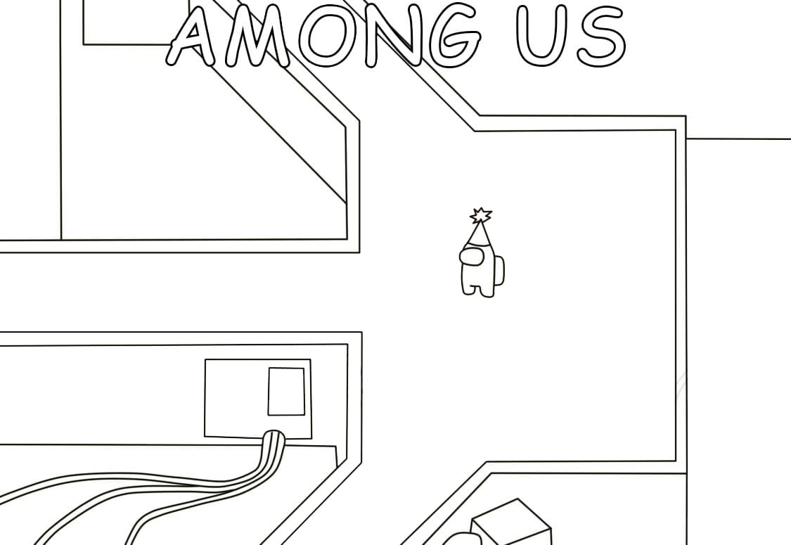 Among Us Spaceship Coloring Game Among Us Spaceship