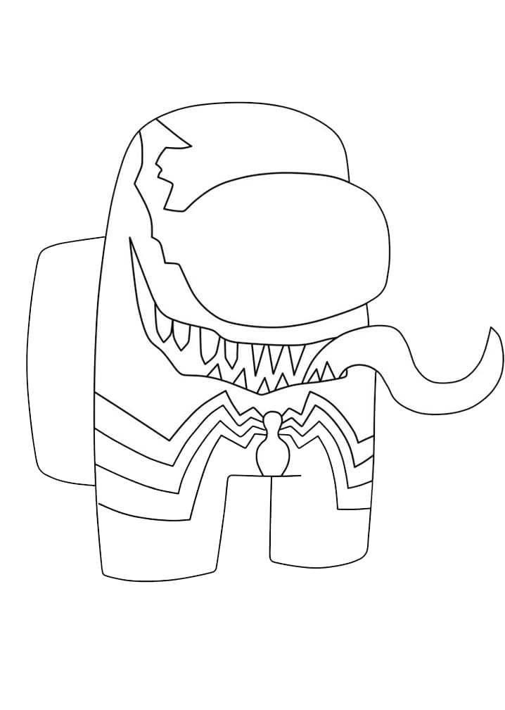 Among Us Venom Coloring Game Among Us Venom