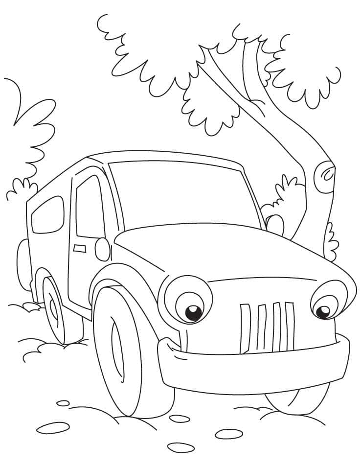 Animated Jeep Coloring Game Animated Jeep