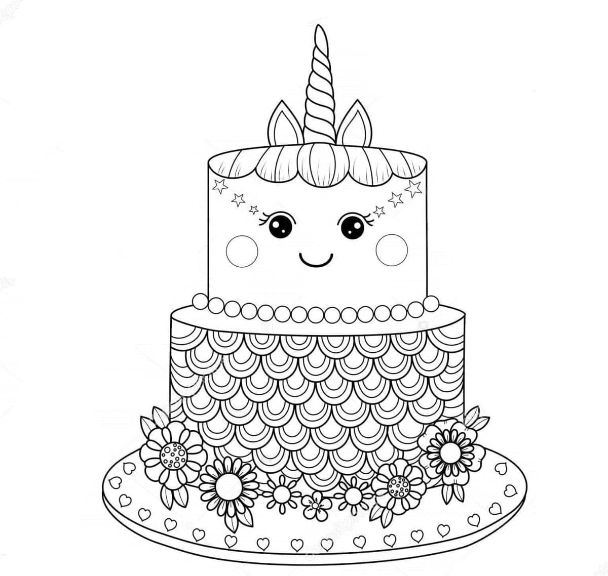 Animated Unicorn Cake