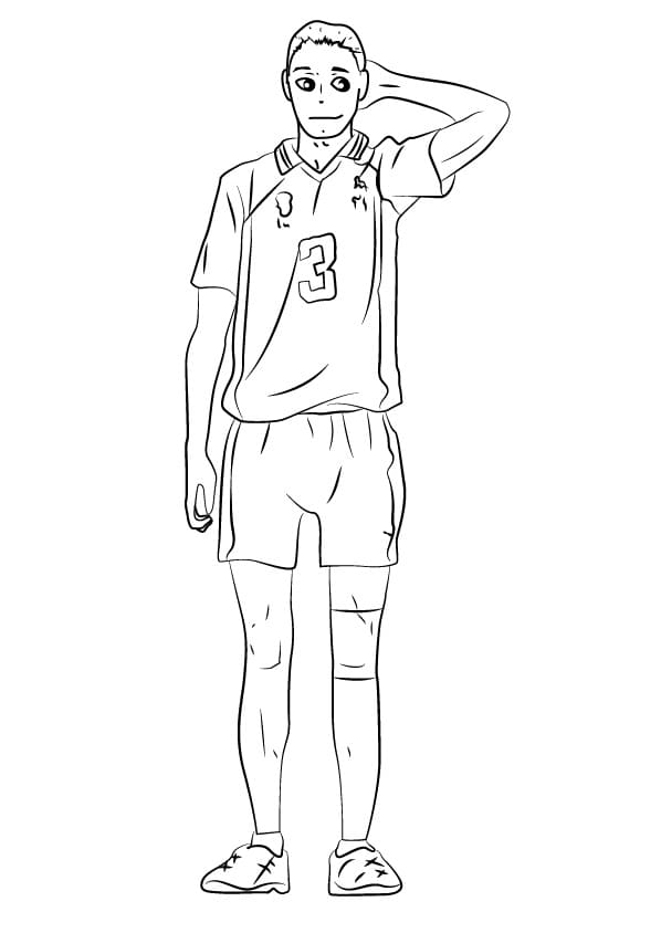 Asahi Azumane from Haikyuu!!