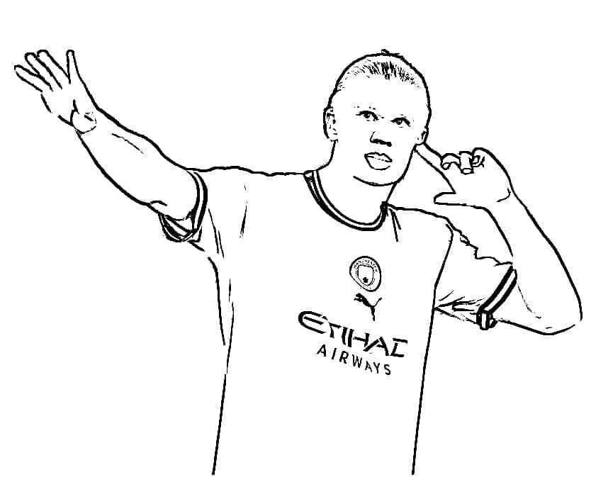 Awesome Erling Haaland Coloring Game Awesome Erling Haaland
