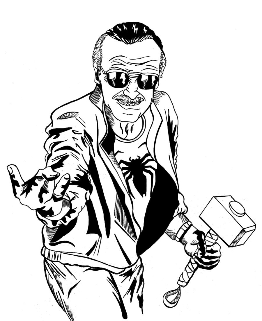Awesome Stan Lee Coloring Game Awesome Stan Lee