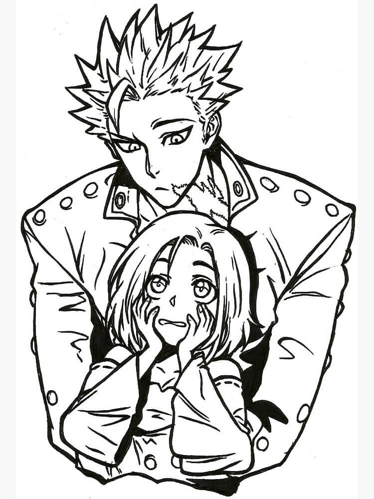 Ban and Elaine Coloring Game Ban and Elaine