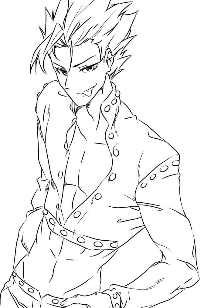Ban from 7 Deadly Sins Coloring Game Ban from 7 Deadly Sins