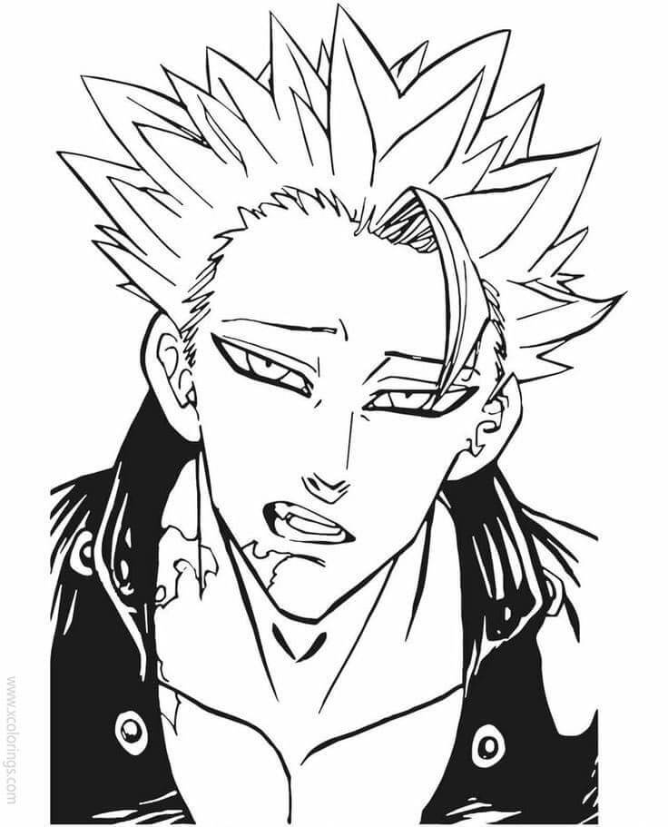 Ban from Seven Deadly Sins Coloring Game Ban from Seven Deadly Sins