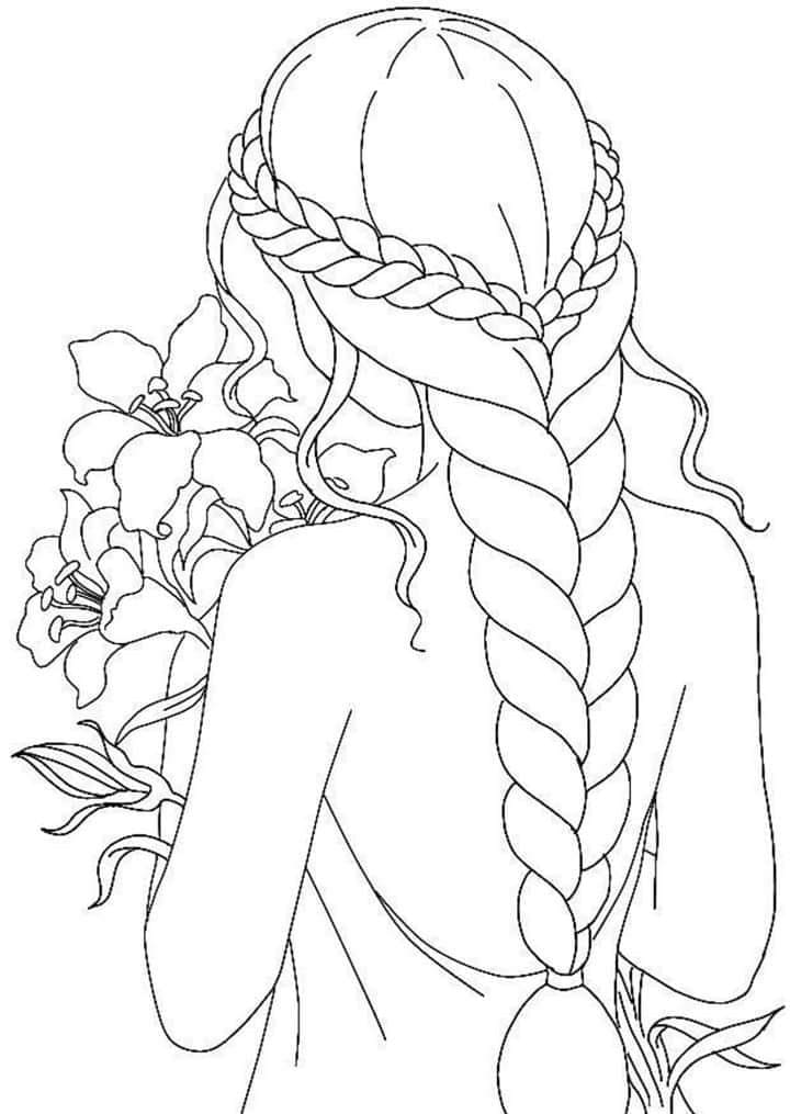 Beautiful Hairstyle Coloring Game Beautiful Hairstyle