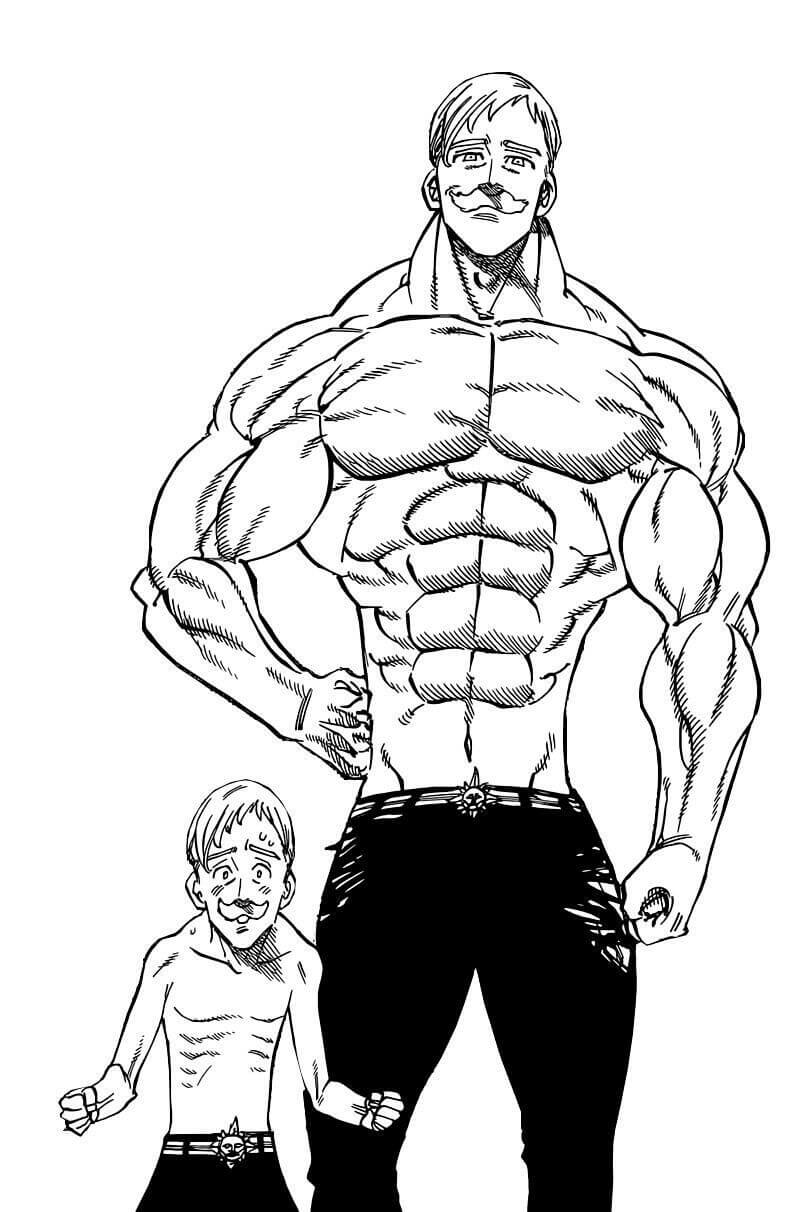 Big and Small Escanor Coloring Game Big and Small Escanor