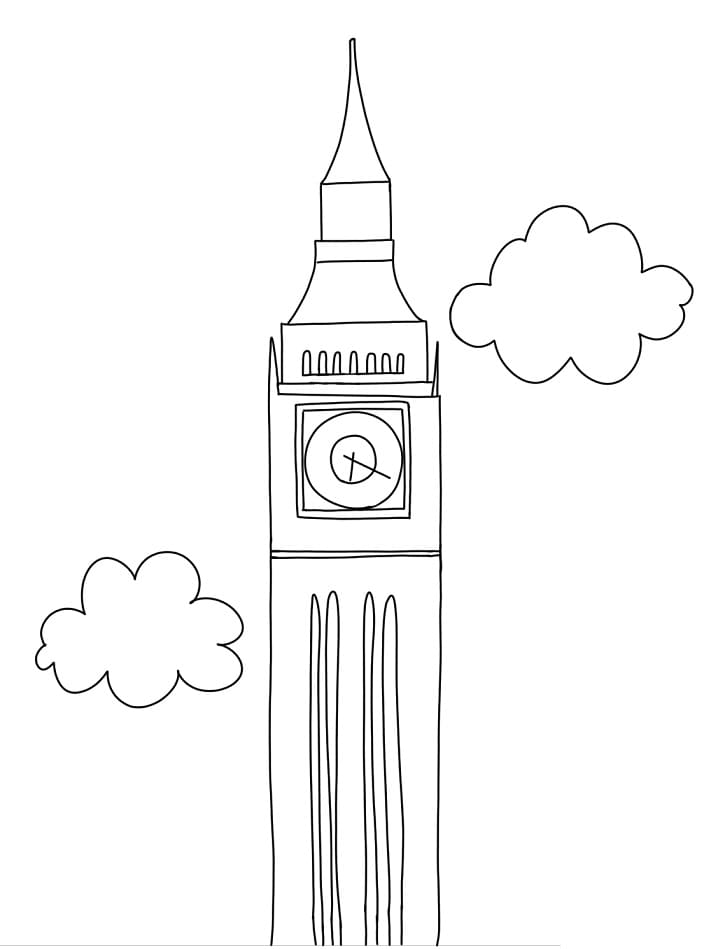 Big Ben and Clouds